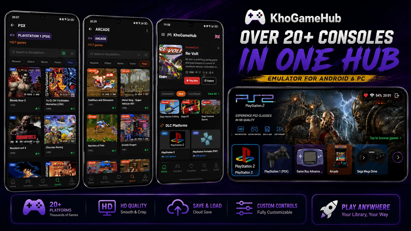 KhoGameHub - Retro Emulator screenshot